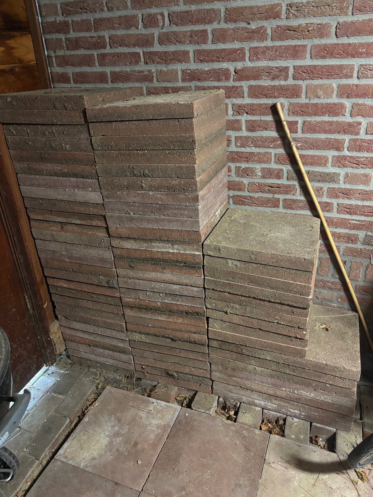 Gebruikte terrastegels - Beton - Diverse afmetingen, Tuin en Terras, Ophalen, Gebruikt, 10 m² of meer, Beton