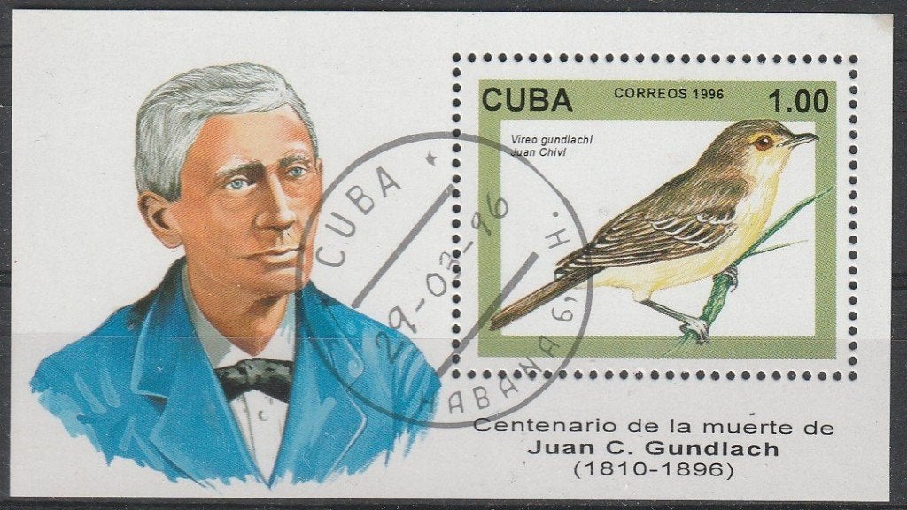 4300. Cuba Blok 144 gest. Vogel, Postzegels en Munten, Postzegels | Amerika, Ophalen of Verzenden, Gestempeld, Midden-Amerika