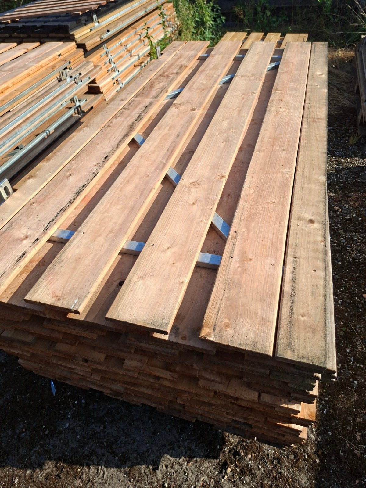 Luxe duurzame schuttingdeuren van Bankirai hardhout, Ophalen, Nieuw, Hout, 1 tot 2 meter
