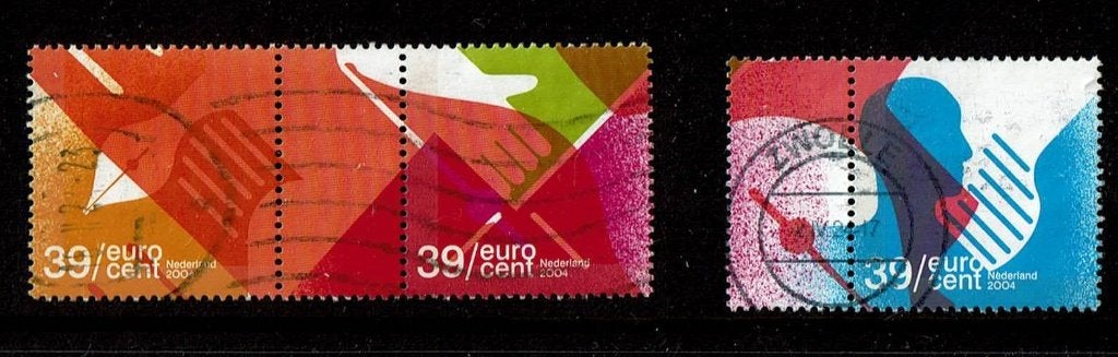 Nederland NVPH 2284 a t/m c gestempeld 4, Postzegels en Munten, Postzegels | Nederland, Verzenden, Na 1940, Gestempeld