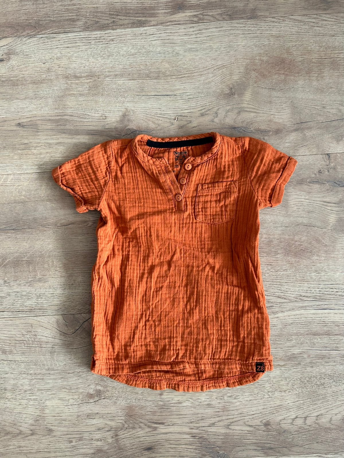 Z8 Mini | Muslin jongens shirt | Maat 98 | Hydrofiel, Kinderen en Baby's, Kinderkleding | Maat 98, Ophalen of Verzenden, Zo goed als nieuw