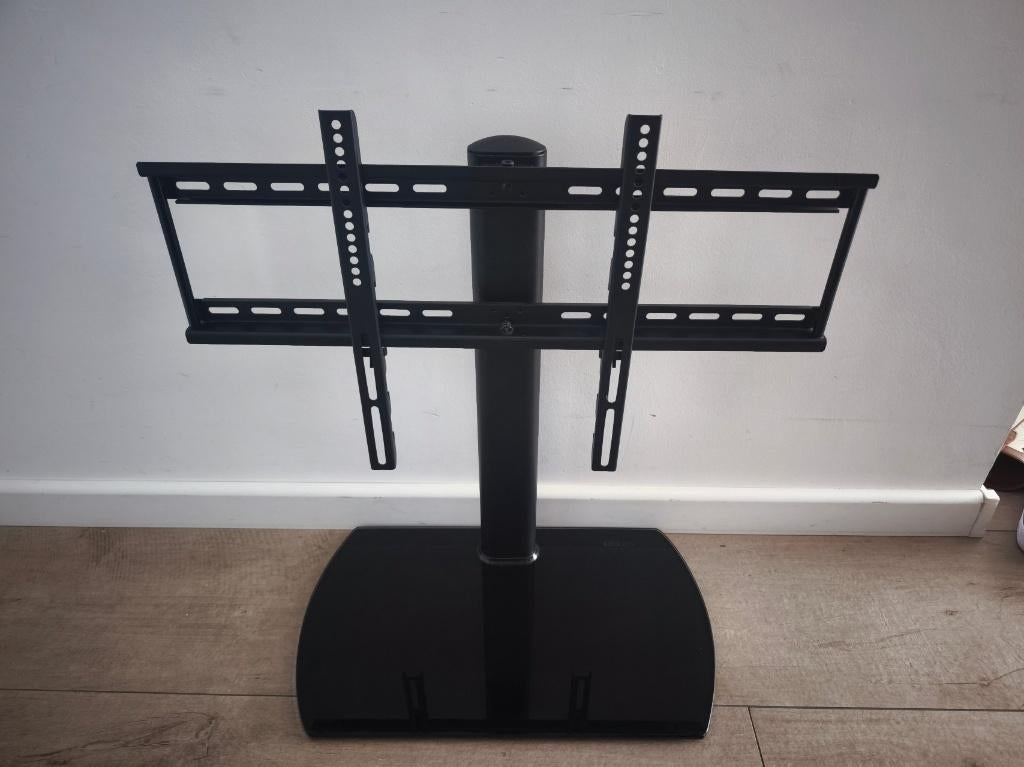 FITUEYES Glazen TV Standaard met draaifunctie TT107002GB, Audio, Tv en Foto, Televisiebeugels, Ophalen, Zo goed als nieuw