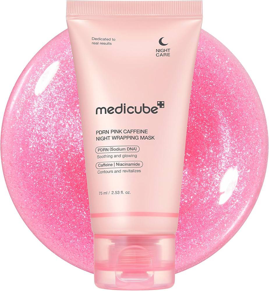 Medicube PDRN Pink Caffeine Night Wrapping Mask, Ophalen of Verzenden, Nieuw, Gehele gezicht