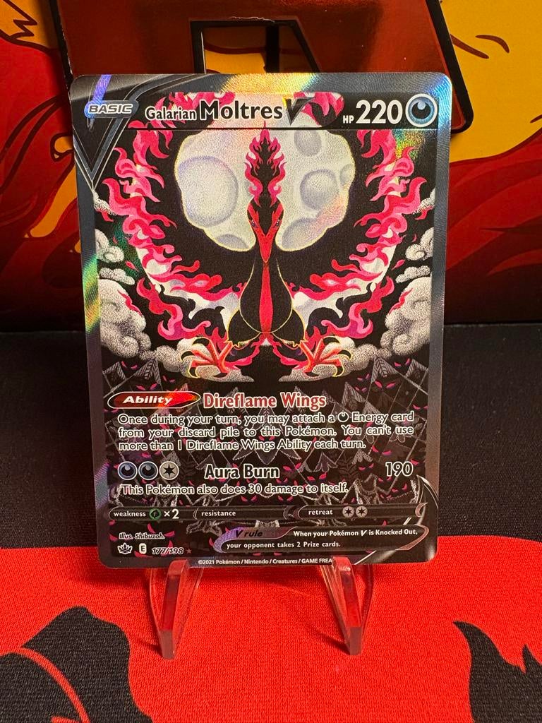 Pokémon TCG: Galarian Moltres V (Alternate Art) 177/198, Hobby en Vrije tijd, Verzamelkaartspellen | Pokémon, Ophalen of Verzenden