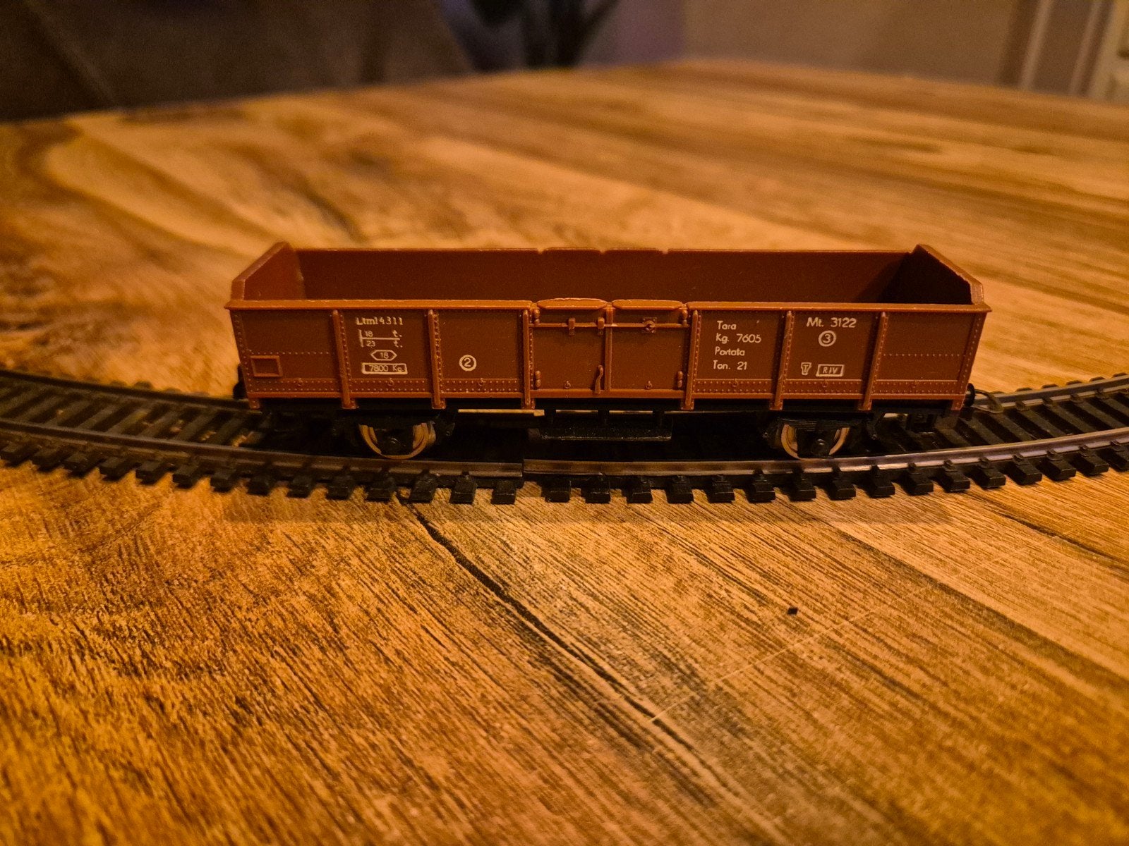 Lima H0 Open Goederenwagon (Bruin) – Art.nr. 3122 / E05313 (, Ophalen, Gebruikt, Gelijkstroom, Wagon