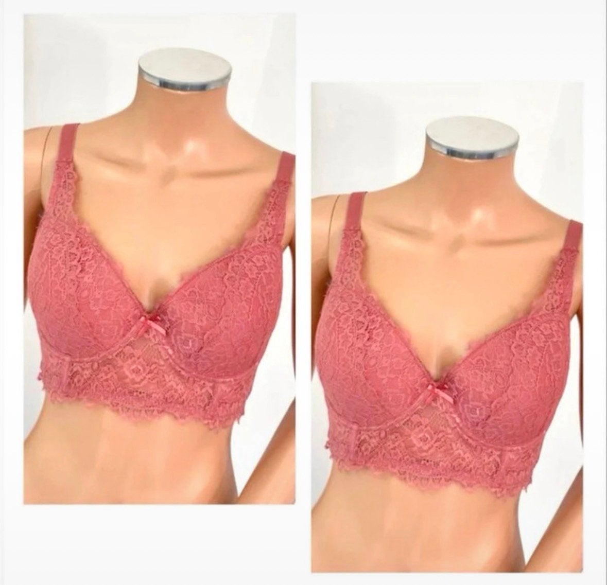ZEEMAN 2 x padded beugel BH maat 80D - oudroze, Ophalen of Verzenden, Roze, BH