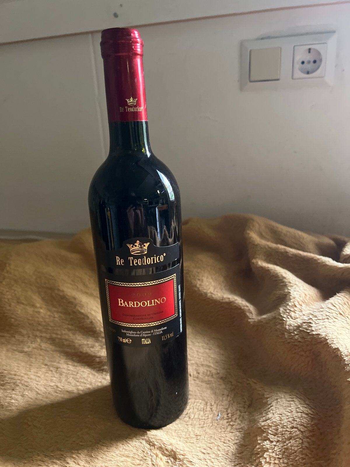 Re Teodorico Bardolino Rode Wijn - Italië, Ophalen of Verzenden, Nieuw, Italië, Rode wijn