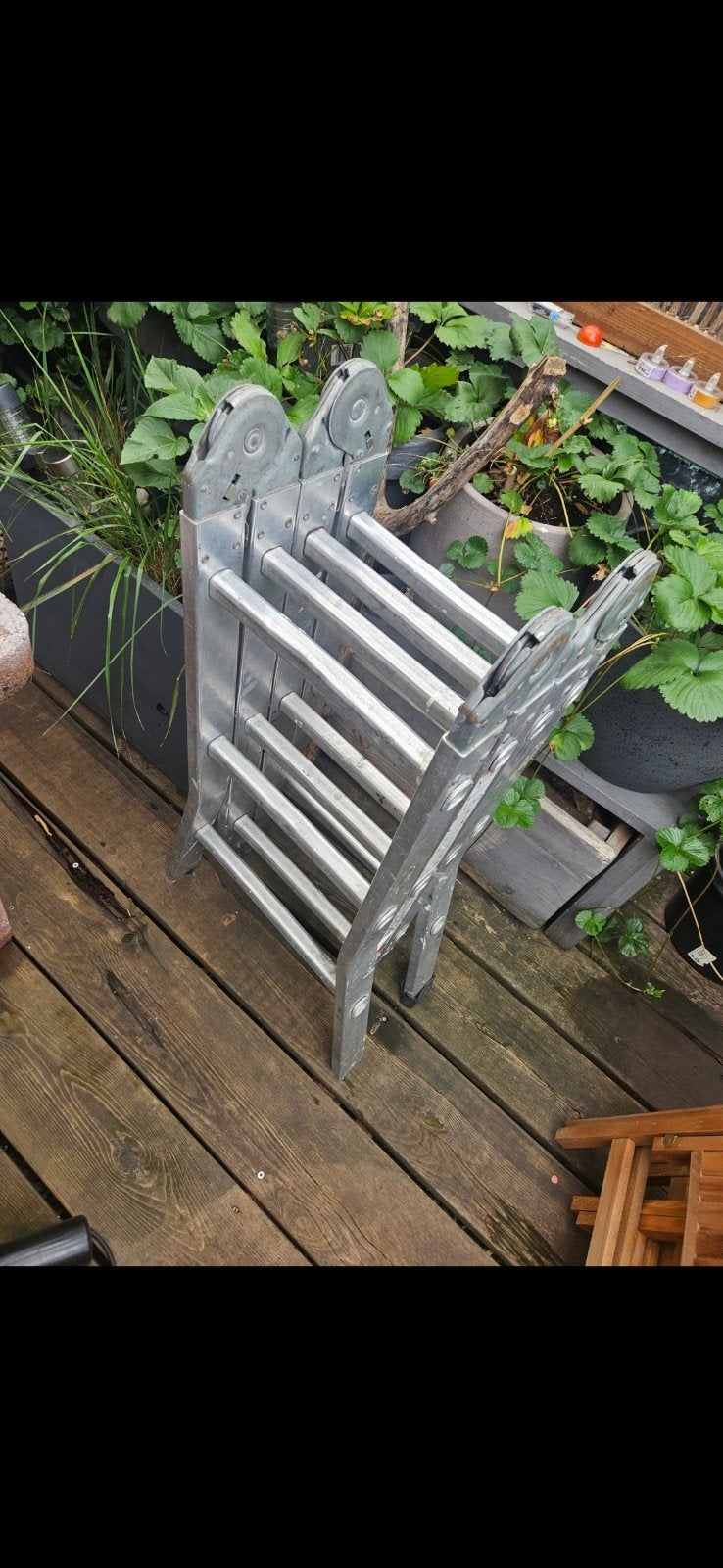 4-delige aluminium vouwladder (4x3 treden), Ophalen, 4 meter of meer