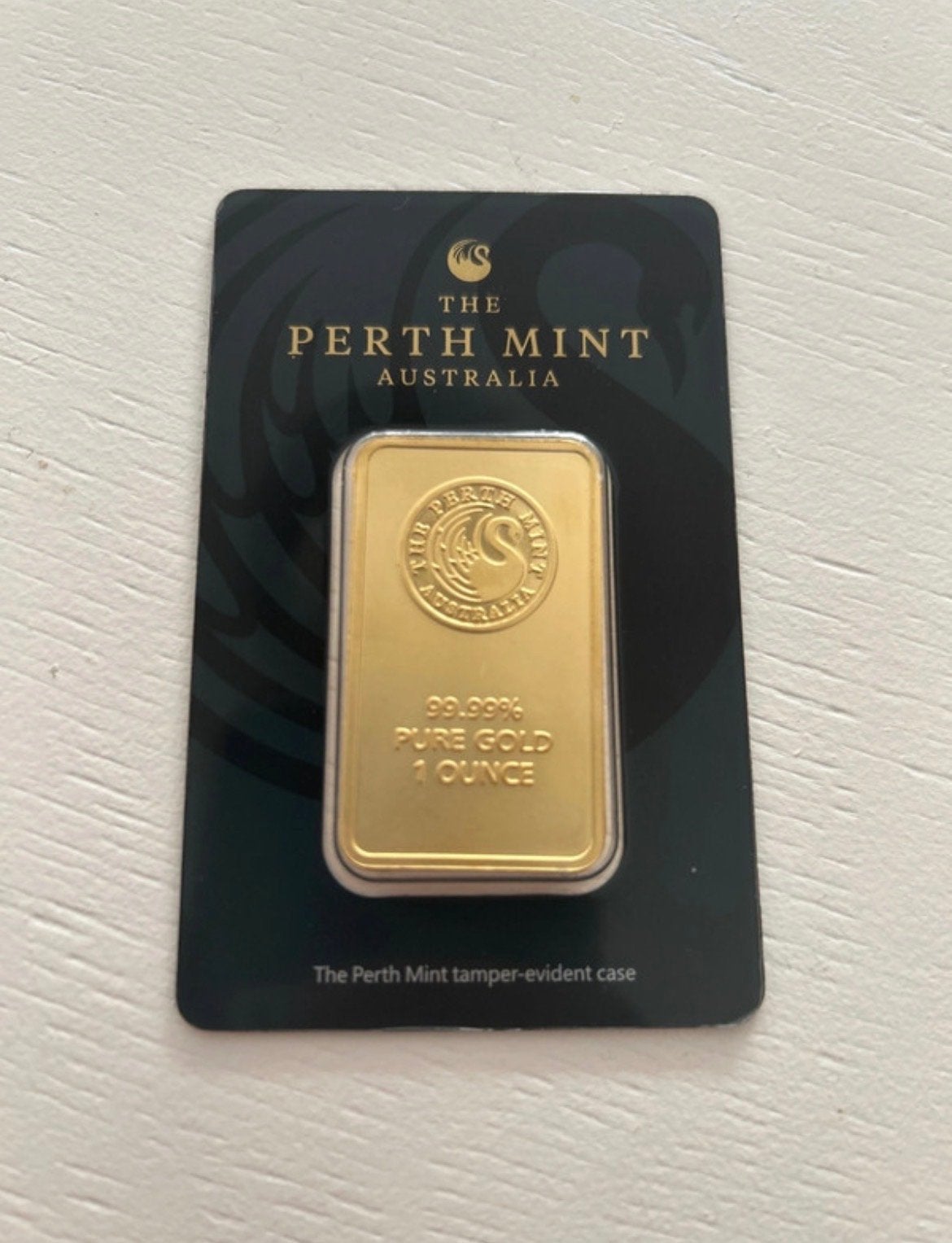 Goudbaar 1 Troy Ounce Perth Mint 99.99% Puur Goud, Ophalen of Verzenden, Goud