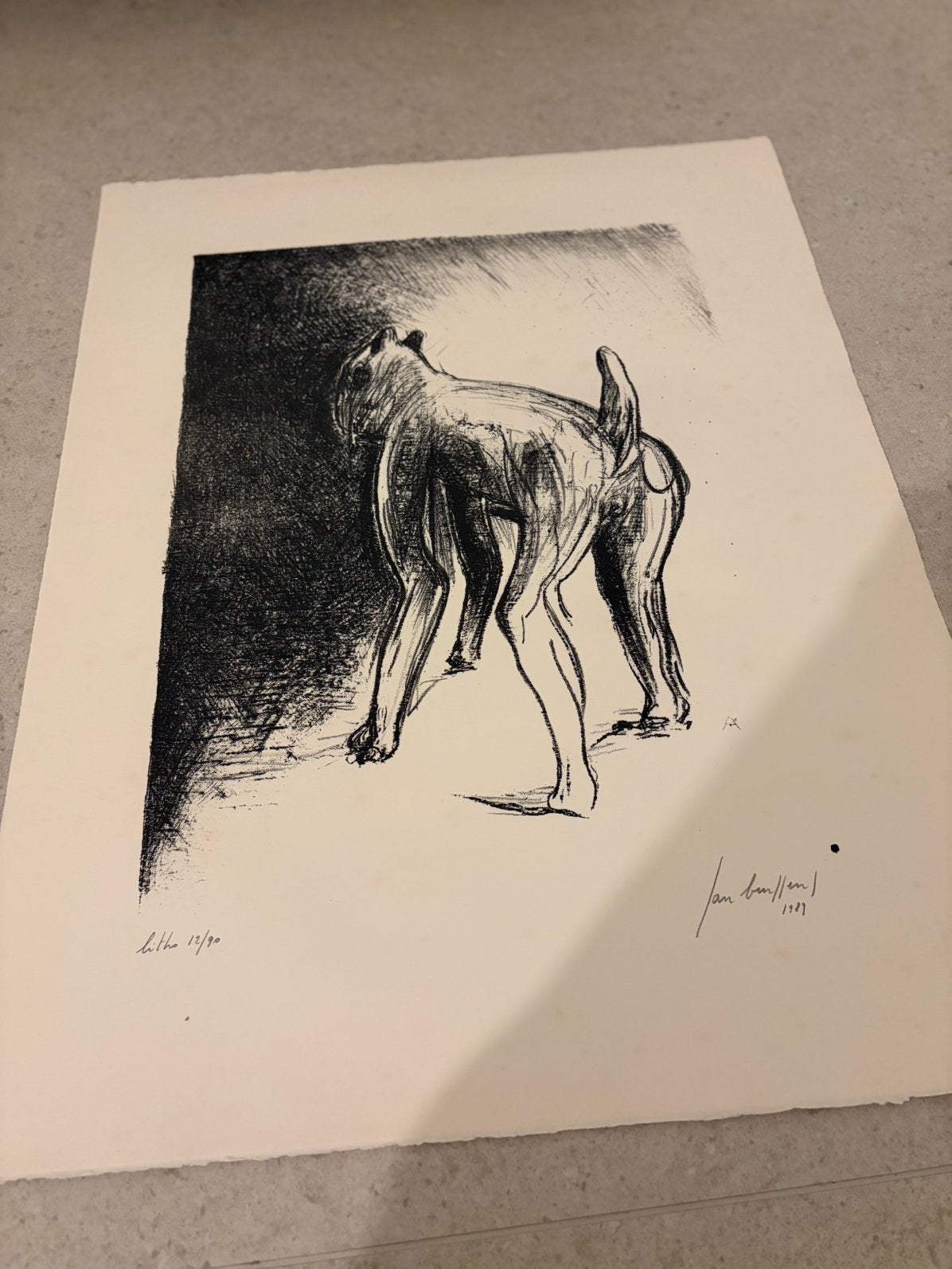 Jan Burssens–originele gesigneerde litho –Belgische kunst, Ophalen