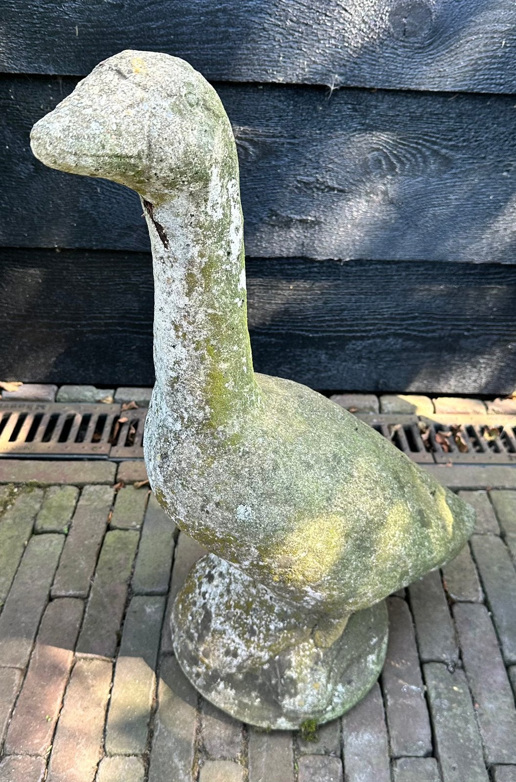 Tuinbeeld gans - 64 cm hoog, Tuin en Terras, Ophalen, Gebruikt, Beton, Dierenbeeld