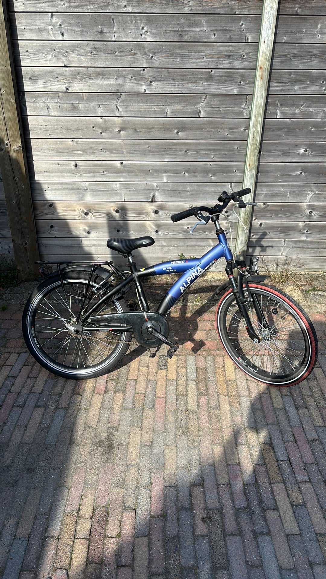 Alpina Yabber 22inch blauw/zwart, Fietsen en Brommers, Terugtraprem, 22 inch, Gebruikt, Versnellingen
