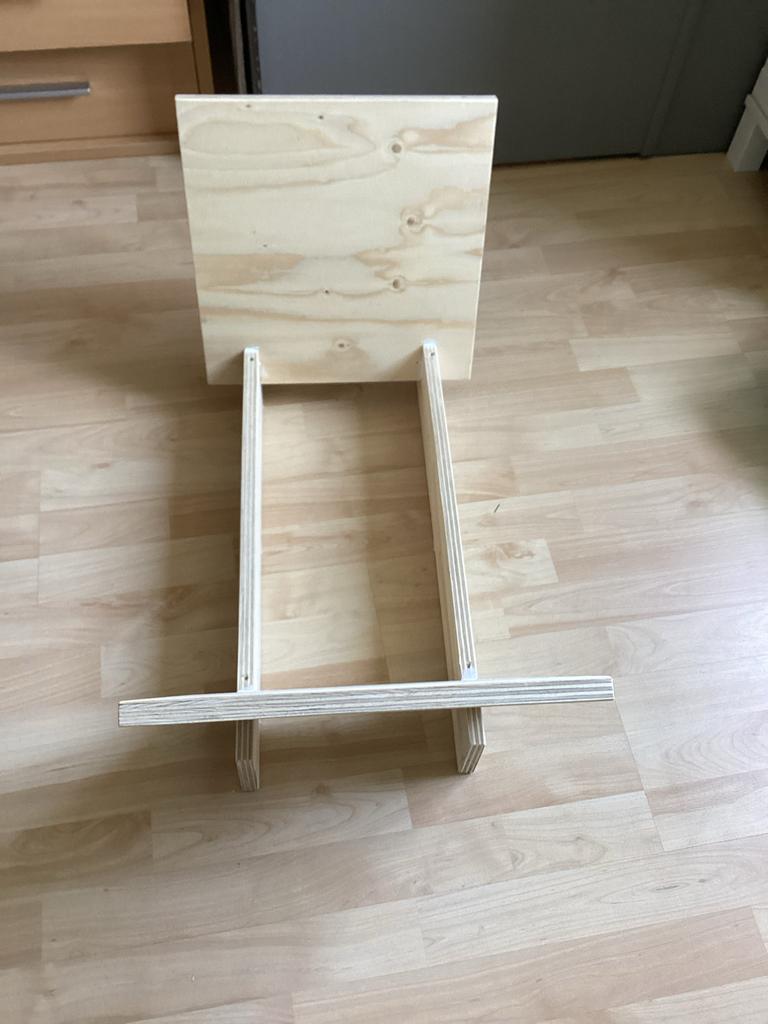 LP standaard voor 80 LP's, onbehandeld hout, Ophalen of Verzenden, Nieuw