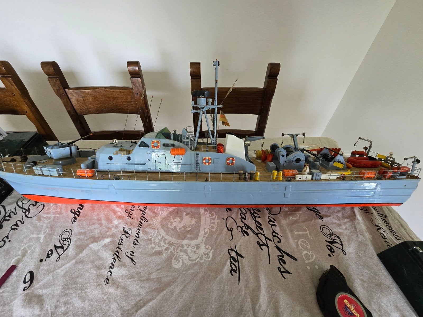 Grote RC modelboot met afstandsbediening, Ophalen, Gebruikt, Groter dan 1:32, Overige merken