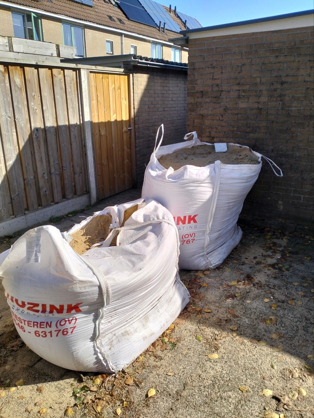 Ophoogzand in big bags, Ophalen, Gebruikt, Ophoogzand
