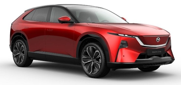 Mazda CX-6e Takumi 78 kWh NAVI | APPLE CARPLAY / ANDROID | P, Auto's, Automaat, Dealer onderhouden, Achterwielaandrijving, Zwart