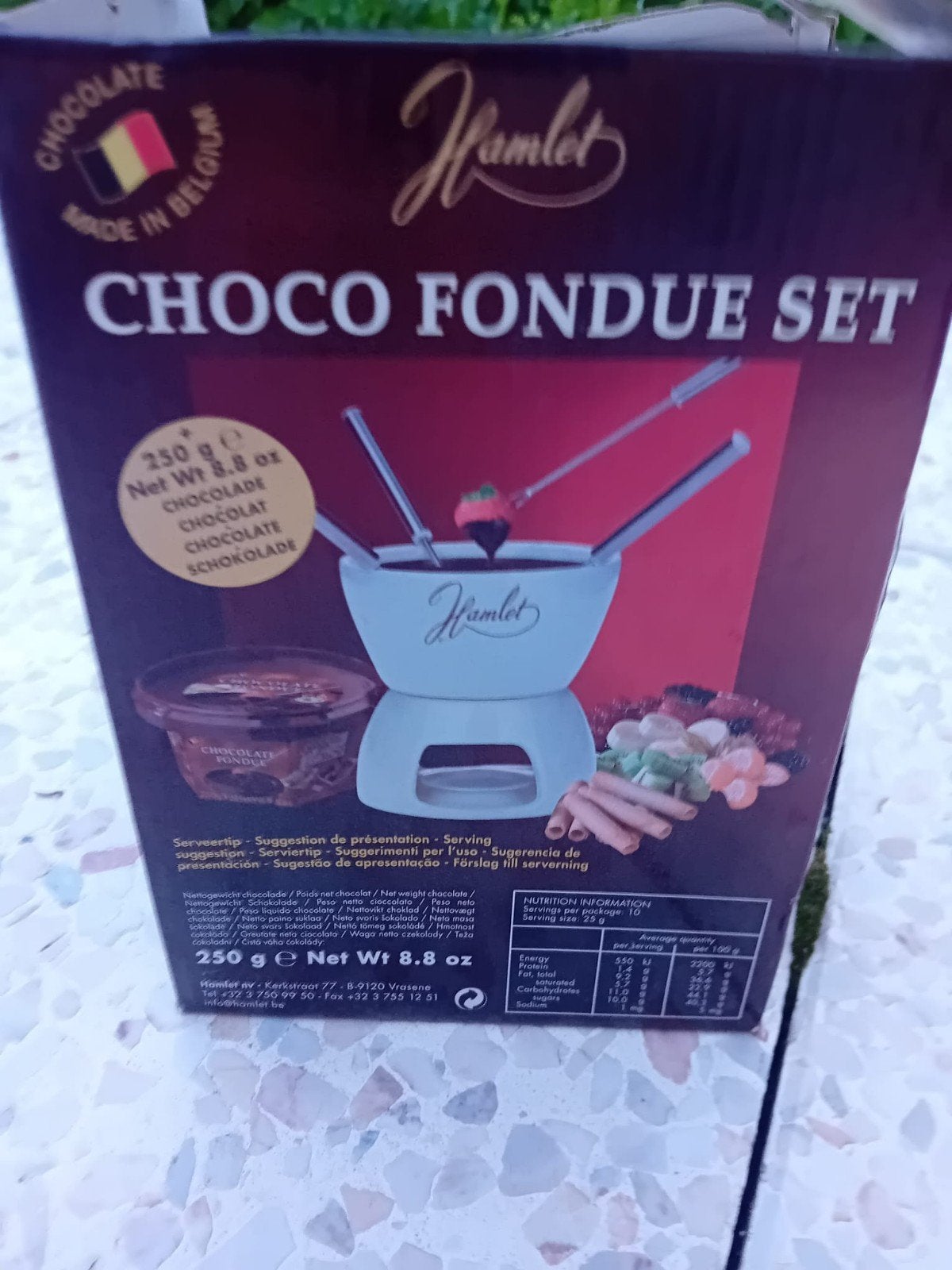 Hamlet Choco Fondue Set - Nieuw in doos, Overige typen, Nieuw, Ophalen of Verzenden, Steen/keramiek