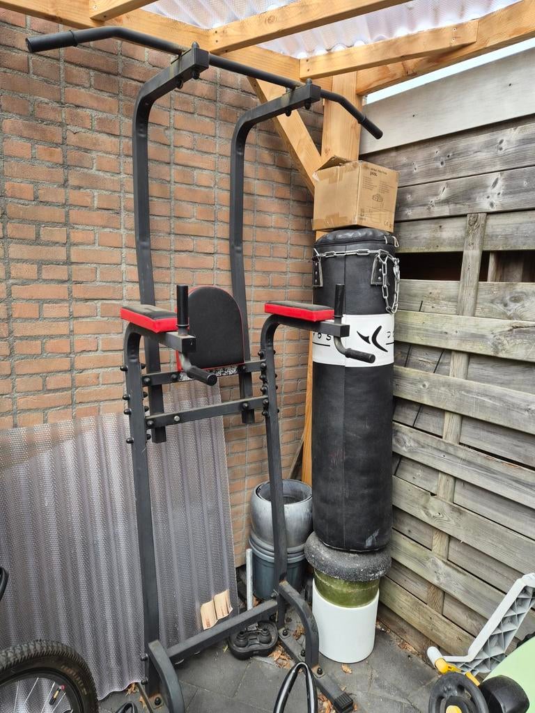 Power Tower / Dip Station / Optrekstang, Sport en Fitness, Ophalen, Gebruikt, Buik, Oprekstang
