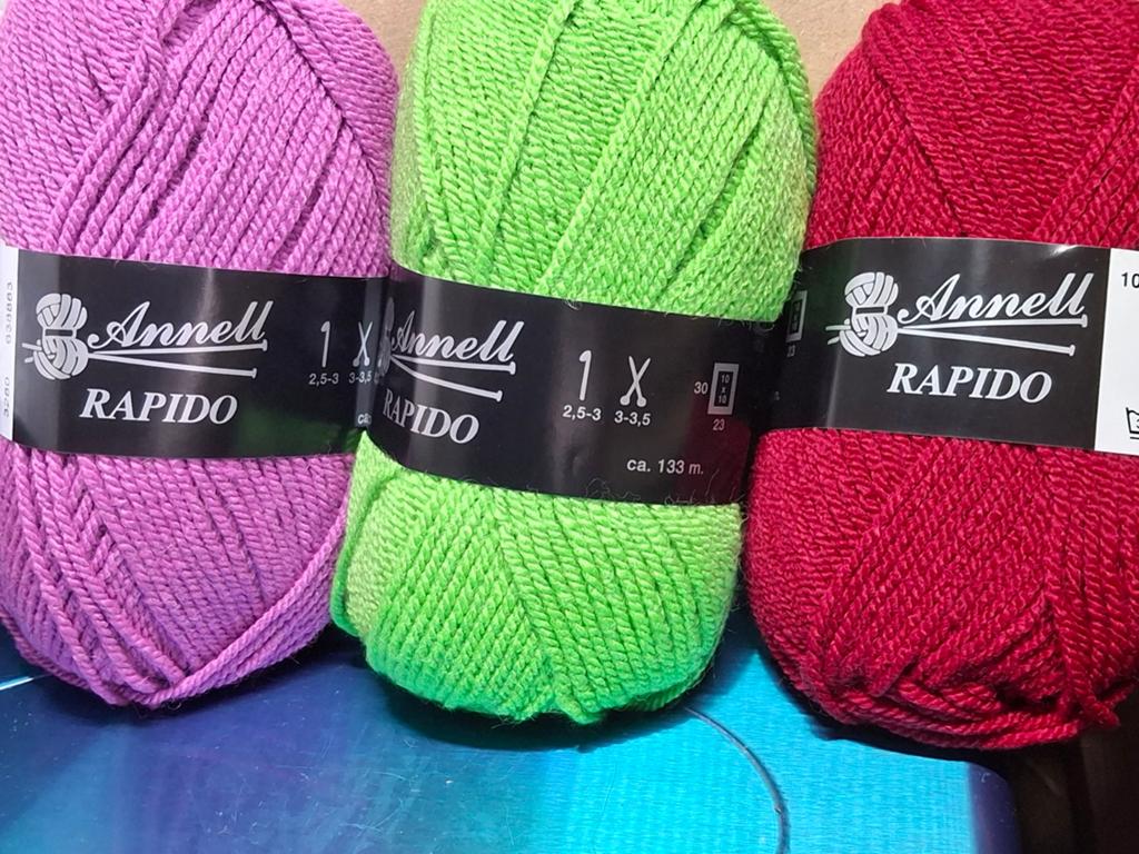 Annel Rapido Wol/Garen - Diverse Kleuren (per 10 bollen), Hobby en Vrije tijd, Breien en Haken, Ophalen of Verzenden, Nieuw, Breien of Haken