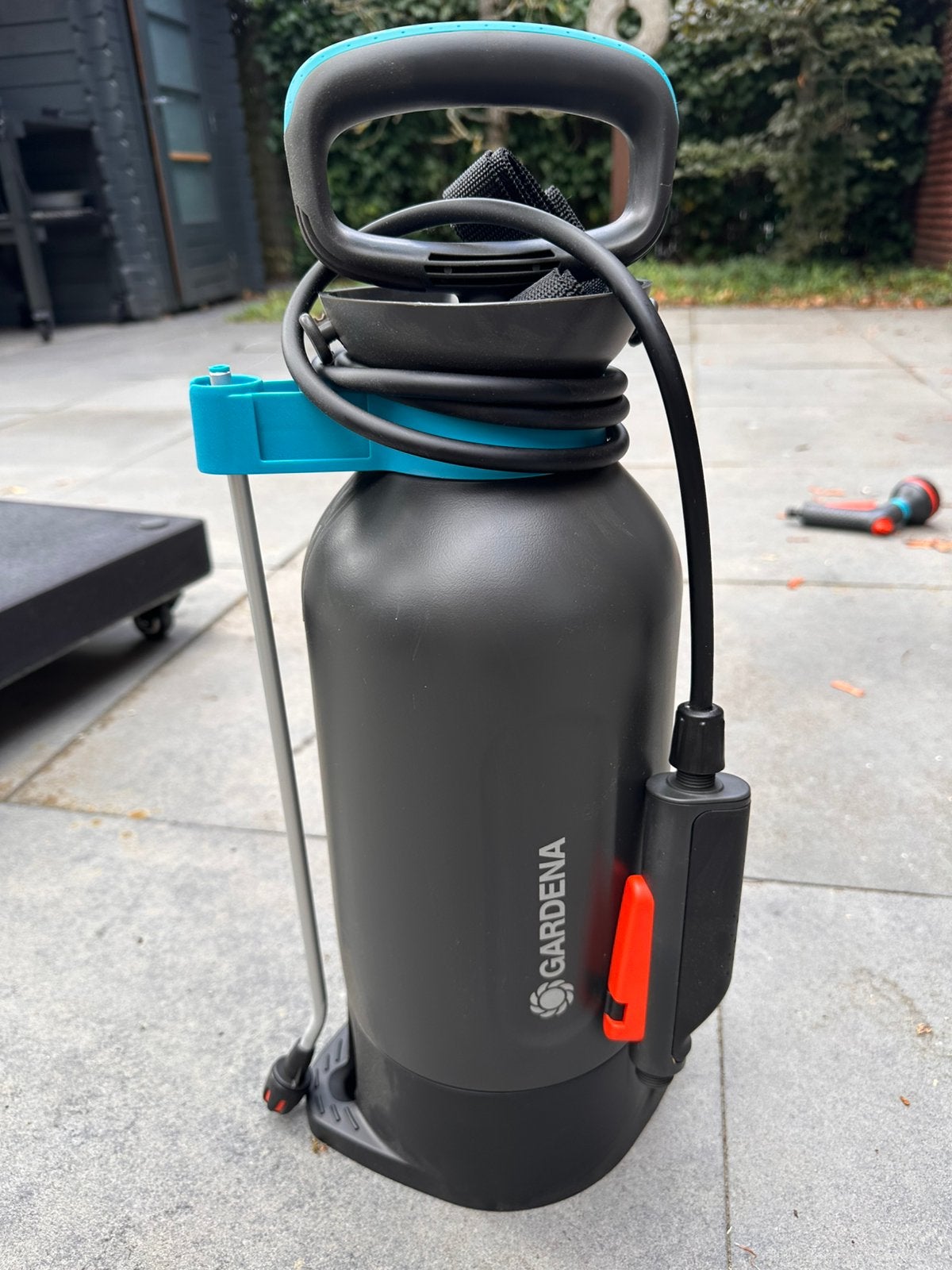 Gardena drukspuit 5l, Ophalen, Zo goed als nieuw, Handsproeier