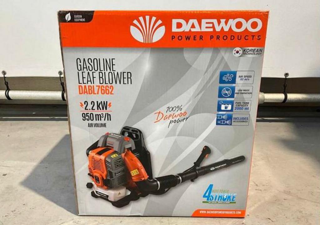 Nieuwe daewoo bladblazer rugblazer nieuw in doos, Tuin en Terras, Bladblazers, Ophalen, Nieuw, Benzine