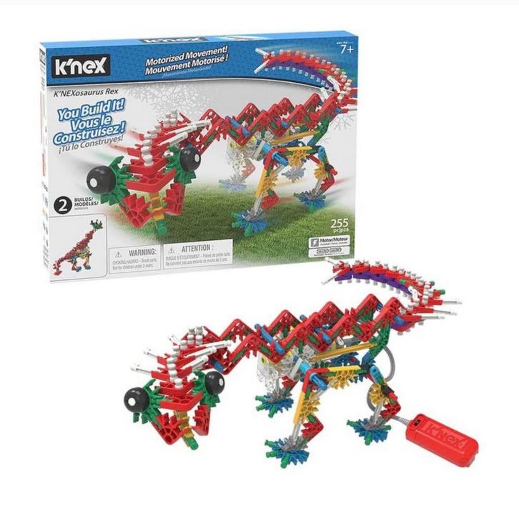 K’NEX K’NEXosaurus Rex bouwset gemotoriseerd knex 255-delig, Kinderen en Baby's, Speelgoed | Bouwstenen, K'nex, Nieuw, Ophalen of Verzenden