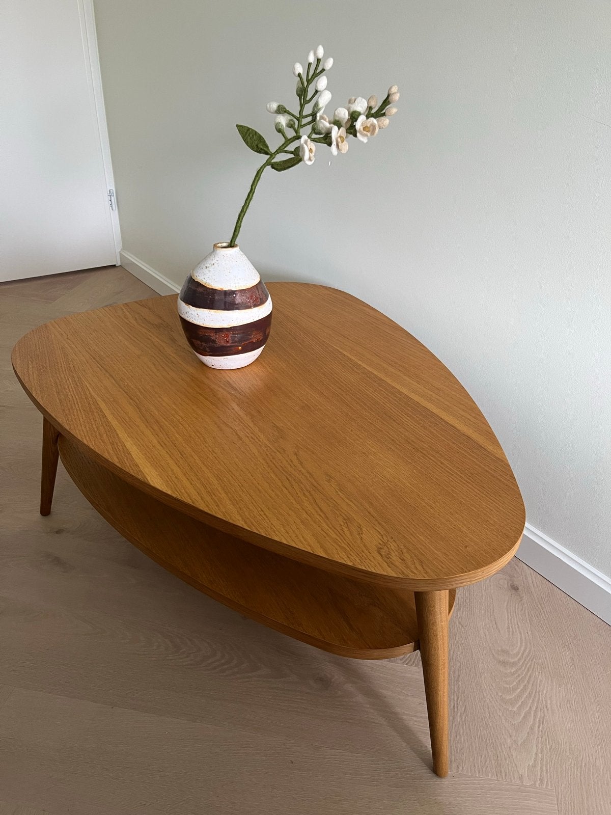 Vintage salontafel eikenhout, Huis en Inrichting, Tafels | Salontafels, Ophalen, Gebruikt, 50 tot 100 cm, Eikenhout
