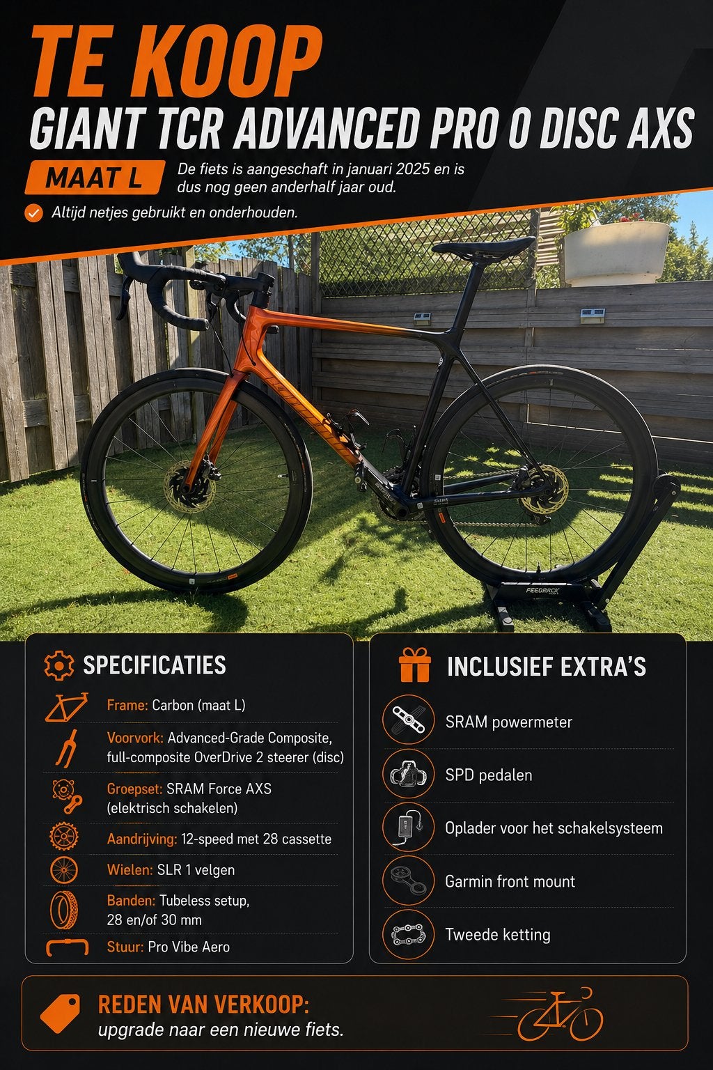 Te koop, Fietsen en Brommers, Fietsen | Heren | Sportfietsen en Toerfietsen, Zo goed als nieuw, Giant, Meer dan 20 versnellingen