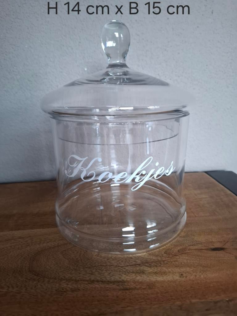 Glazen Koekjespot met Deksel, Ophalen