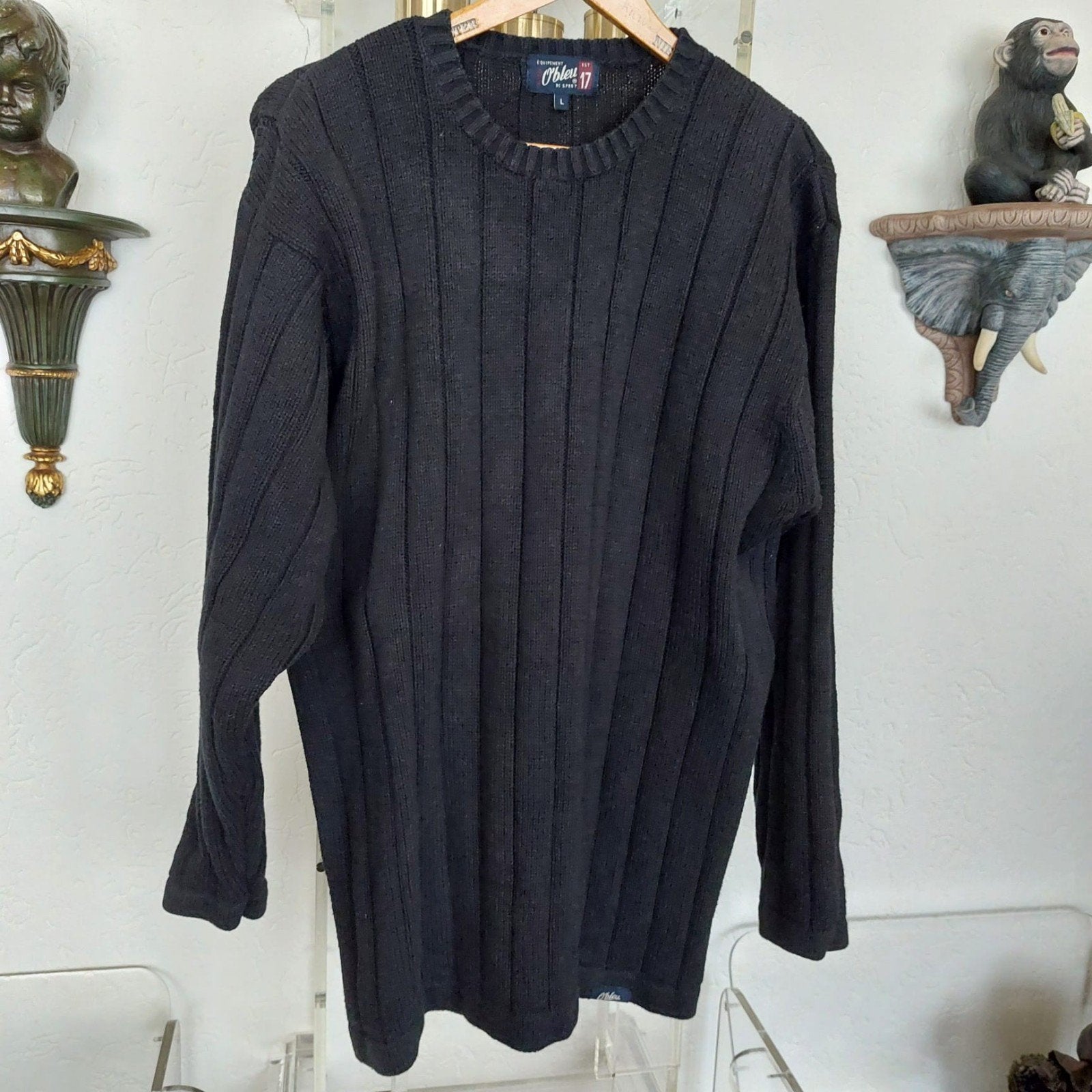 Trui van het merk O'Bleu17.  Maat L., Kleding | Heren, Verzenden, Zwart, Gedragen, O'Bleu17