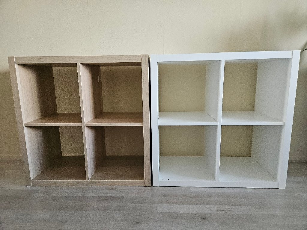 2x KALLAX 2x2/77x77cm, Ophalen, Gebruikt