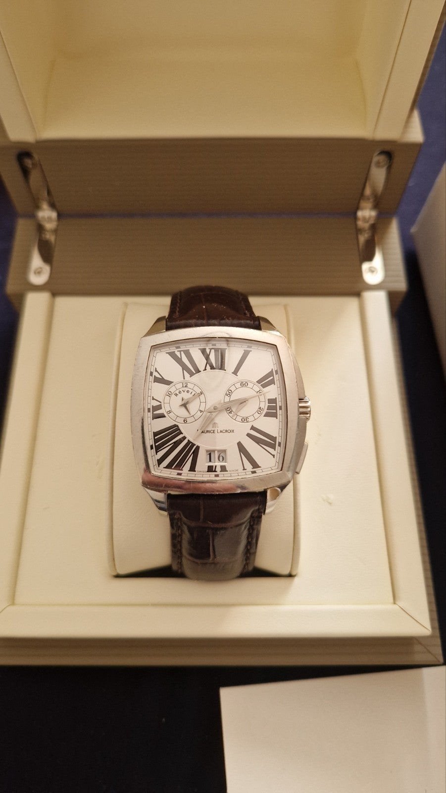 Maurice Lacroix Miros Watch quartz, Polshorloge, Ophalen, Overige merken, Leer
