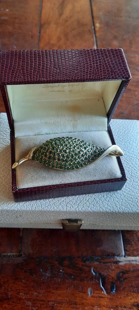 Antieke  Weiss broche gemerkt., Ophalen of Verzenden, Overige materialen, Broche, Met edelsteen