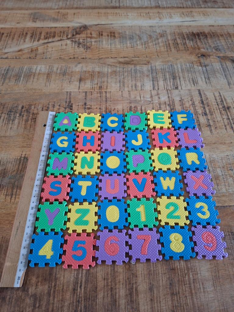 Foam Puzzel Letters en Cijfers voor Kinderen, Ophalen of Verzenden, Gebruikt, Taal en Lezen