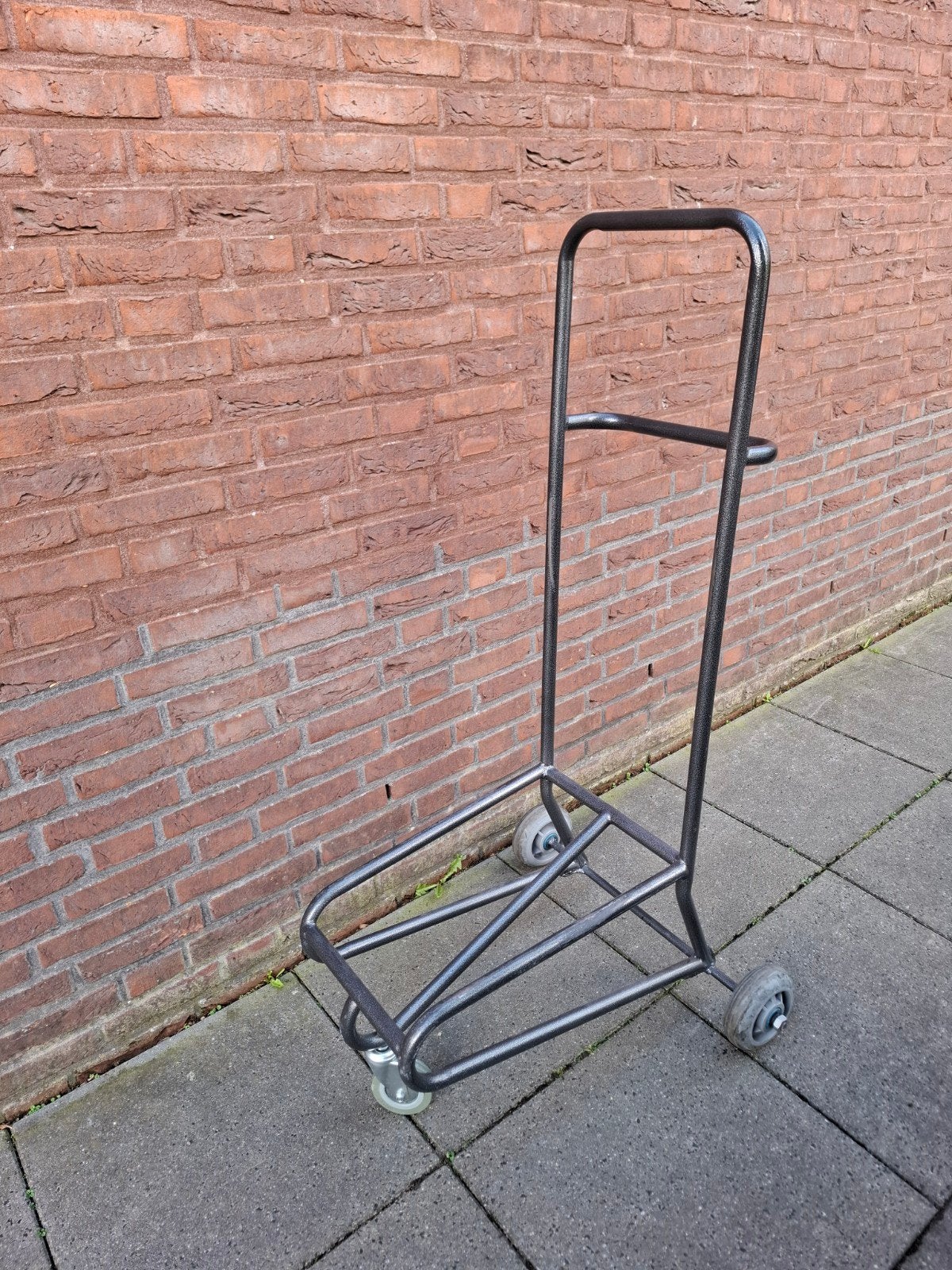 Stoelenkar, transportkar, Ophalen, Gebruikt, Zwart, Metaal