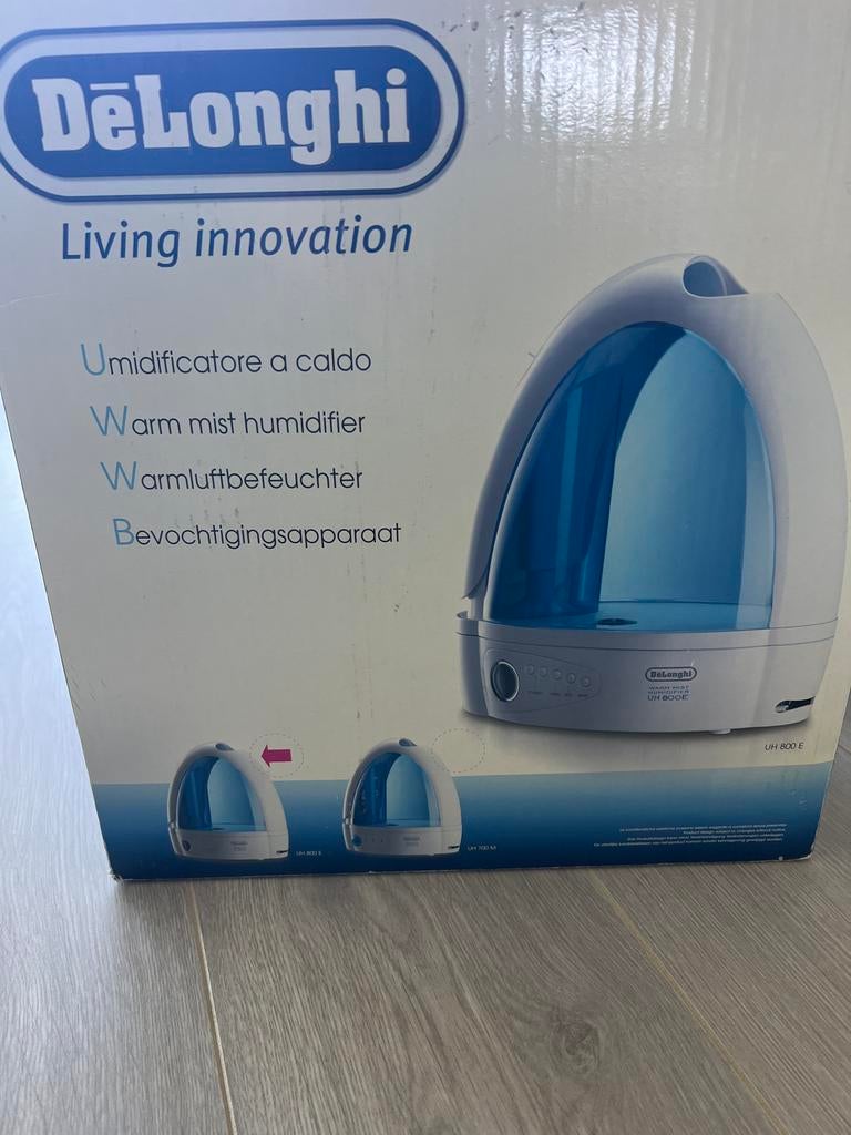 De'Longhi UH 800 E Warm Mist Luchtbevochtiger, Ophalen of Verzenden, Gebruikt, Luchtbevochtiger
