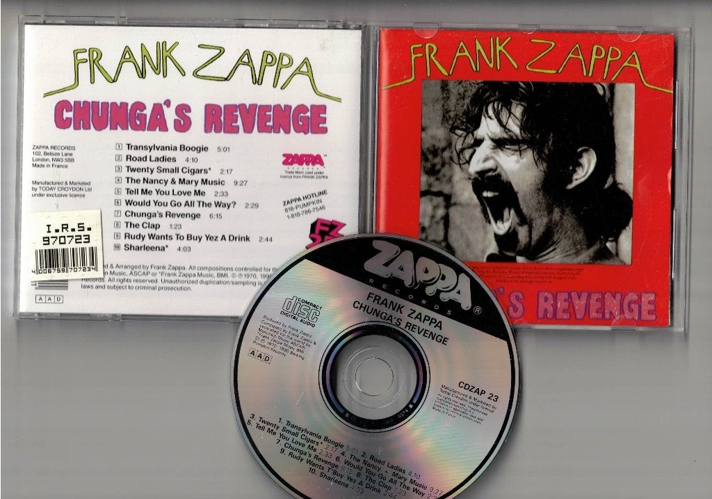 FRANK ZAPPA CD Chunga's Revenge, Ophalen of Verzenden, Zo goed als nieuw, Poprock