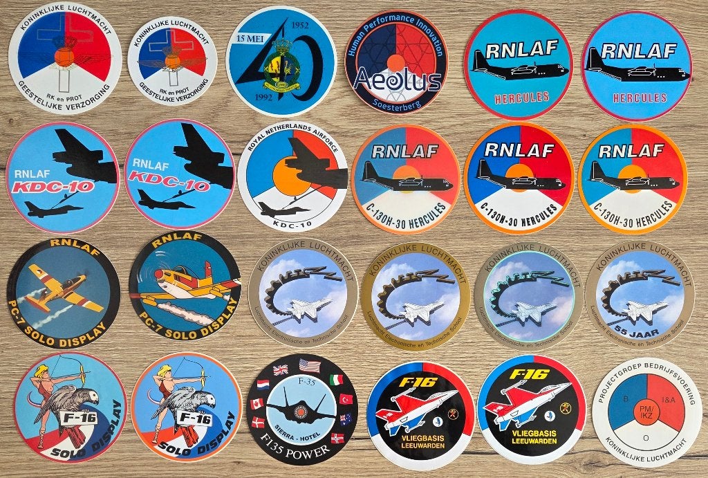 stickers Defensie/Luchtmacht KLu 7, Ophalen of Verzenden, Zo goed als nieuw