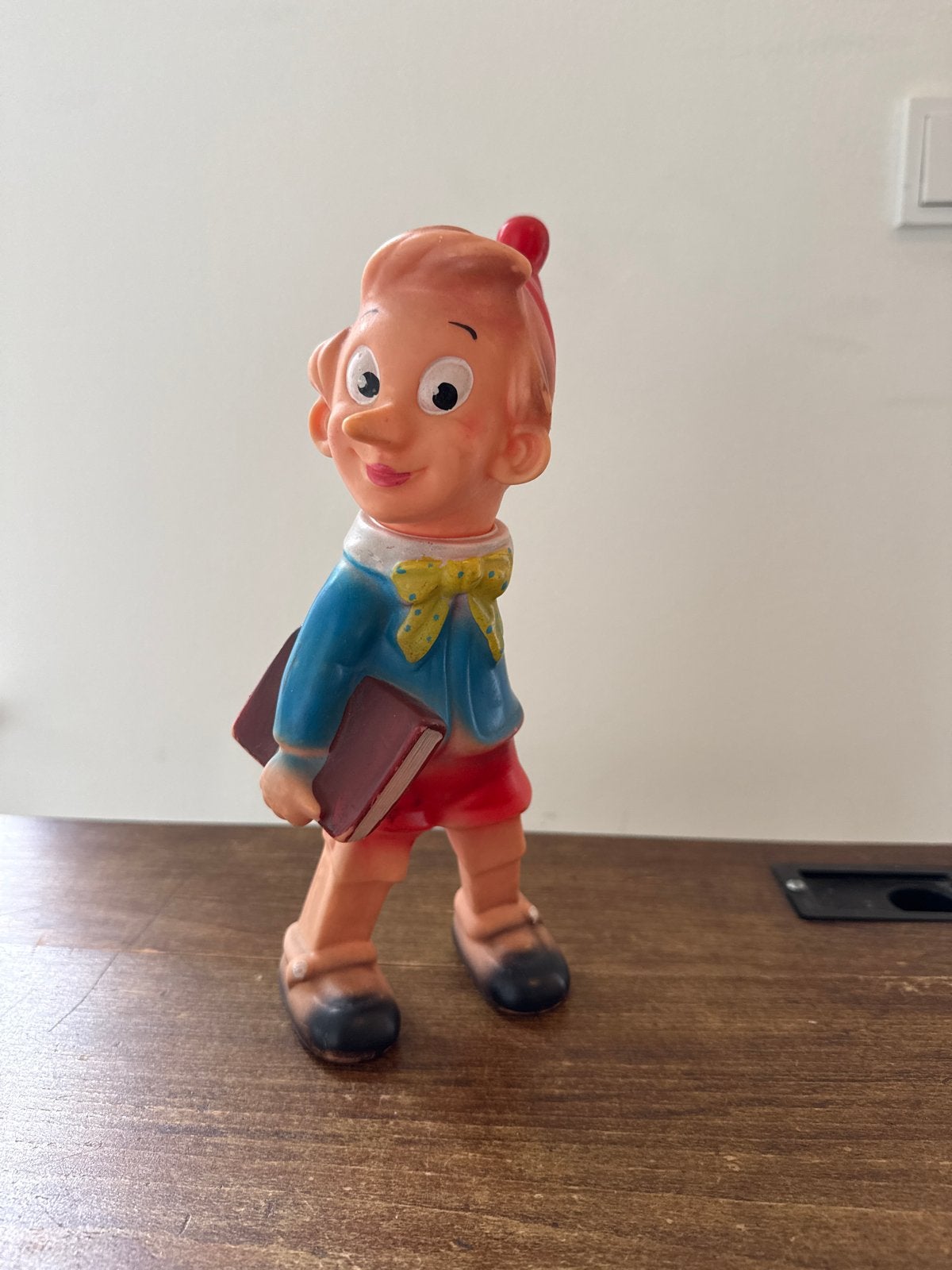 Vintage Walt Disney kabouter en Rubbertoys Pinokkio, Verzamelen, Ophalen, Gebruikt