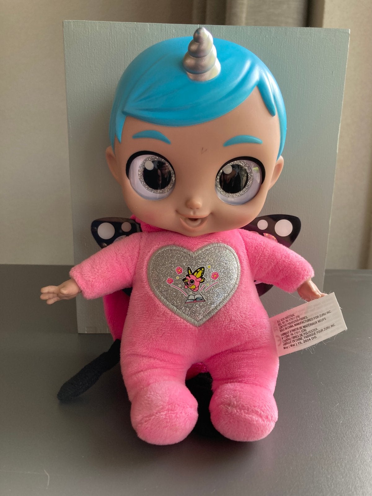 Babycorns pop met wiegje, Ophalen of Verzenden, Zo goed als nieuw, Babypop