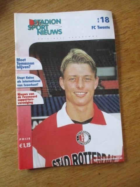 Programmaboekje 18 Feyenoord - FC Twente 24 februari 2002, Ophalen of Verzenden, Gelezen, Watersport en Hengelsport