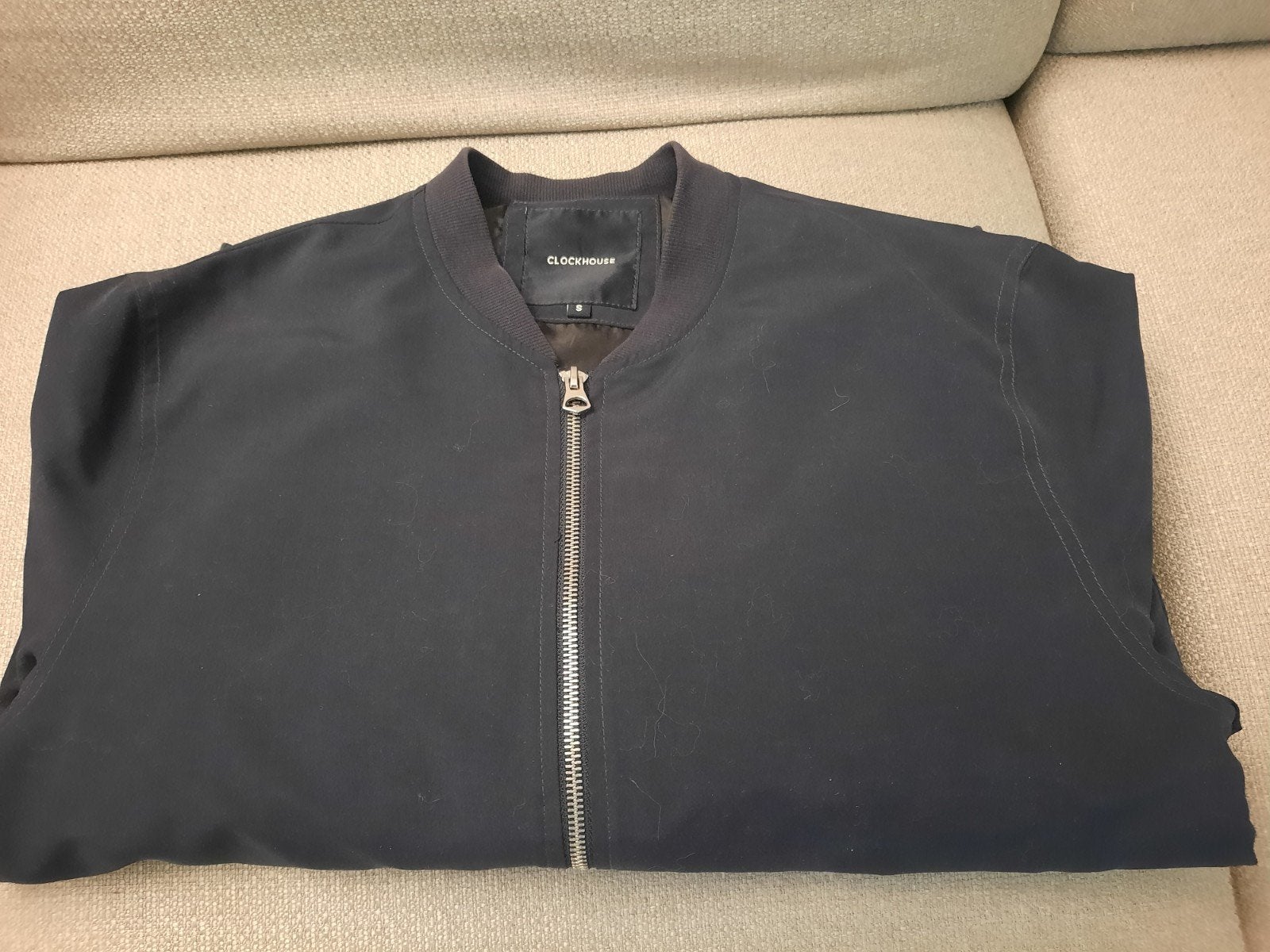 Clockhouse donkerblauwe herenzomerjas maat S, Kleding | Heren, Jassen | Zomer, Ophalen of Verzenden, Zo goed als nieuw, Blauw