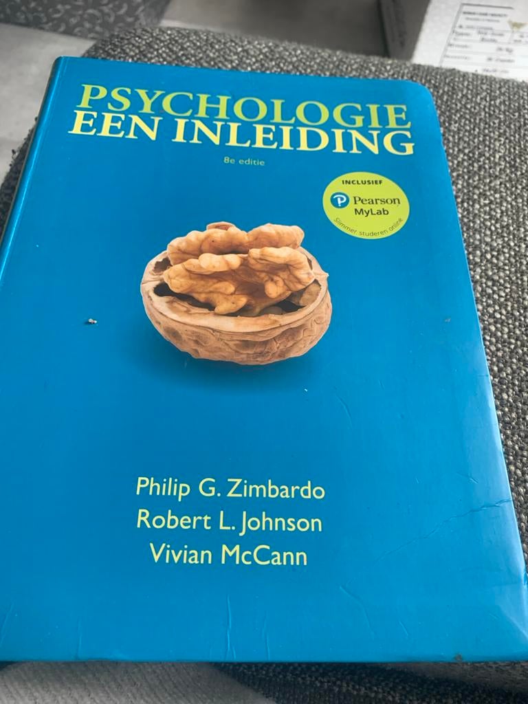 Psychologie een inleiding - 8e editie, Ophalen of Verzenden, Gelezen, Overige onderwerpen