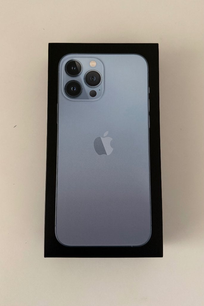 iPhone 13 Pro Max (128GB) Sierra Blue, Telecommunicatie, Mobiele telefoons | Apple iPhone, Ophalen, Blauw, 77 %, IPhone 13 Pro Max
