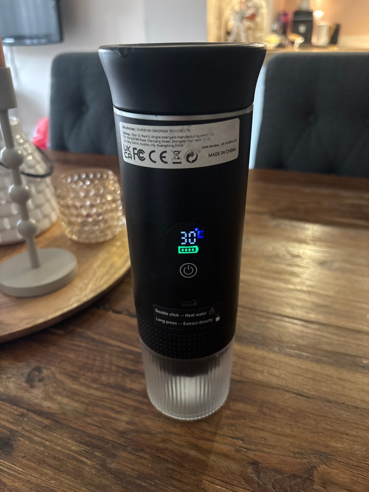Draagbare Espresso Machine - USB-C Oplaadbaar voor Onderweg, Espresso apparaat, Nieuw, Gemalen koffie, Ophalen of Verzenden