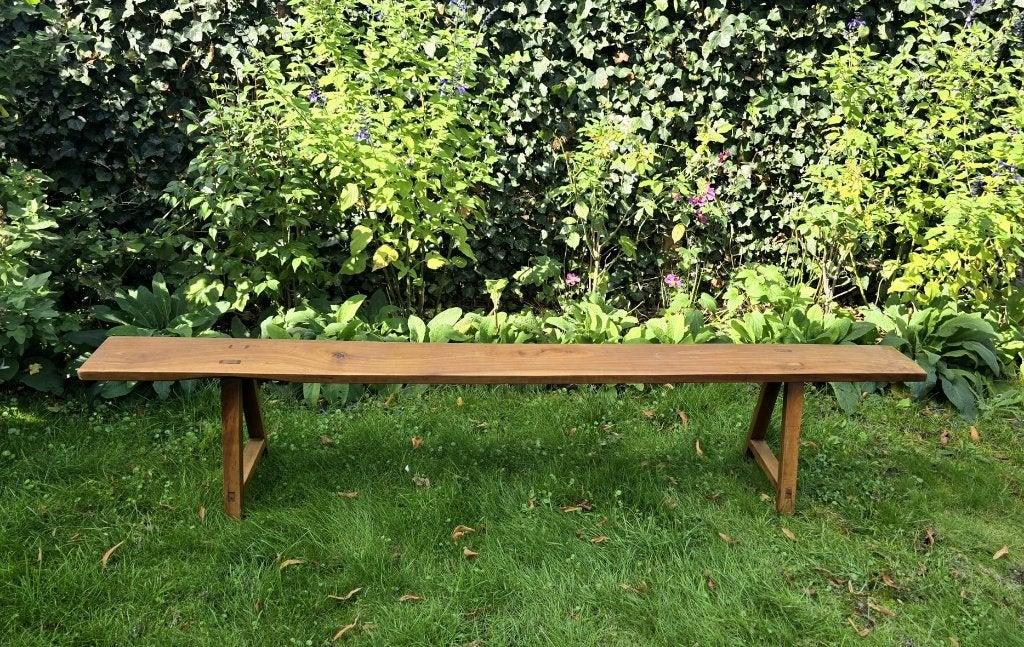 Zitbank(en) oud hout of side table, Ophalen, Gebruikt