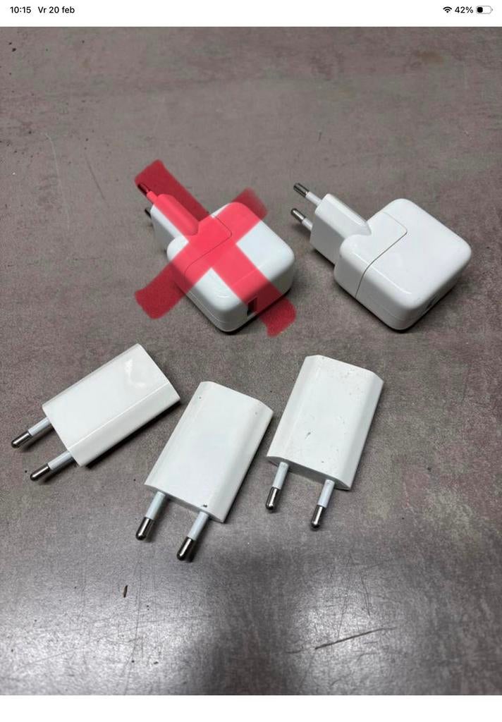 Apple opladers, Ophalen of Verzenden, Zo goed als nieuw, Apple iPhone