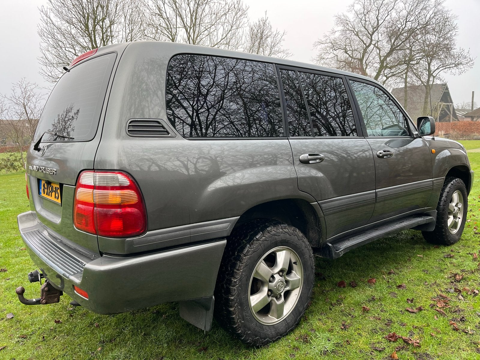 Toyota Landcruiser 4.2 TD AUT 1999 Grijs, Auto's, Toyota, Automaat, 4164 cc, Leder, Diesel
