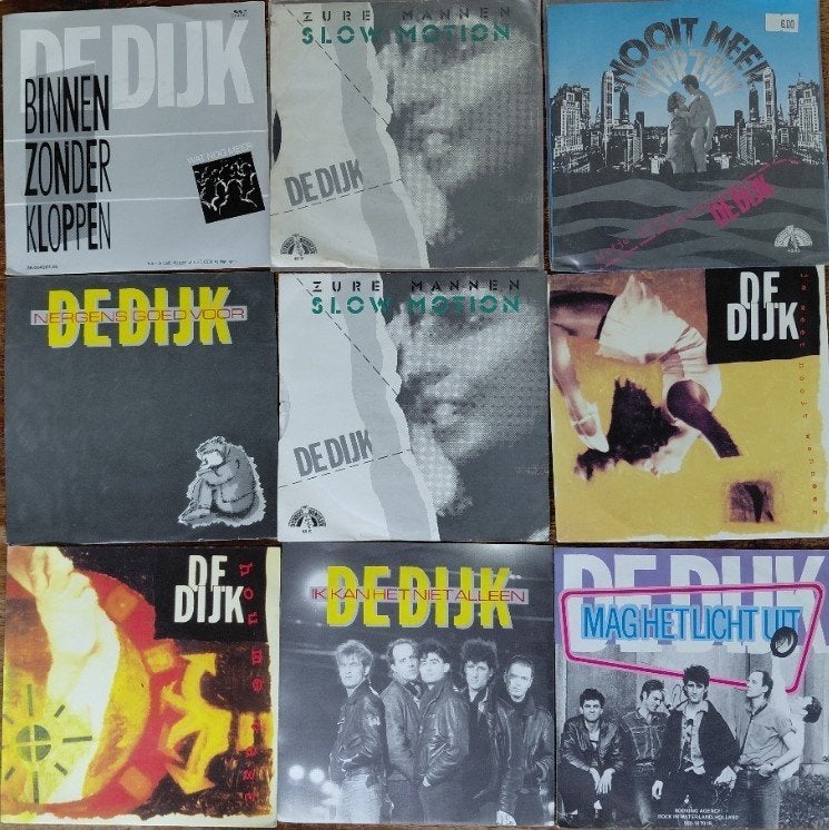 9 singles van De Dijk, Cd's en Dvd's, Vinyl | Nederlandstalig, Ophalen of Verzenden, Zo goed als nieuw, 7 inch, Levenslied of Smartlap