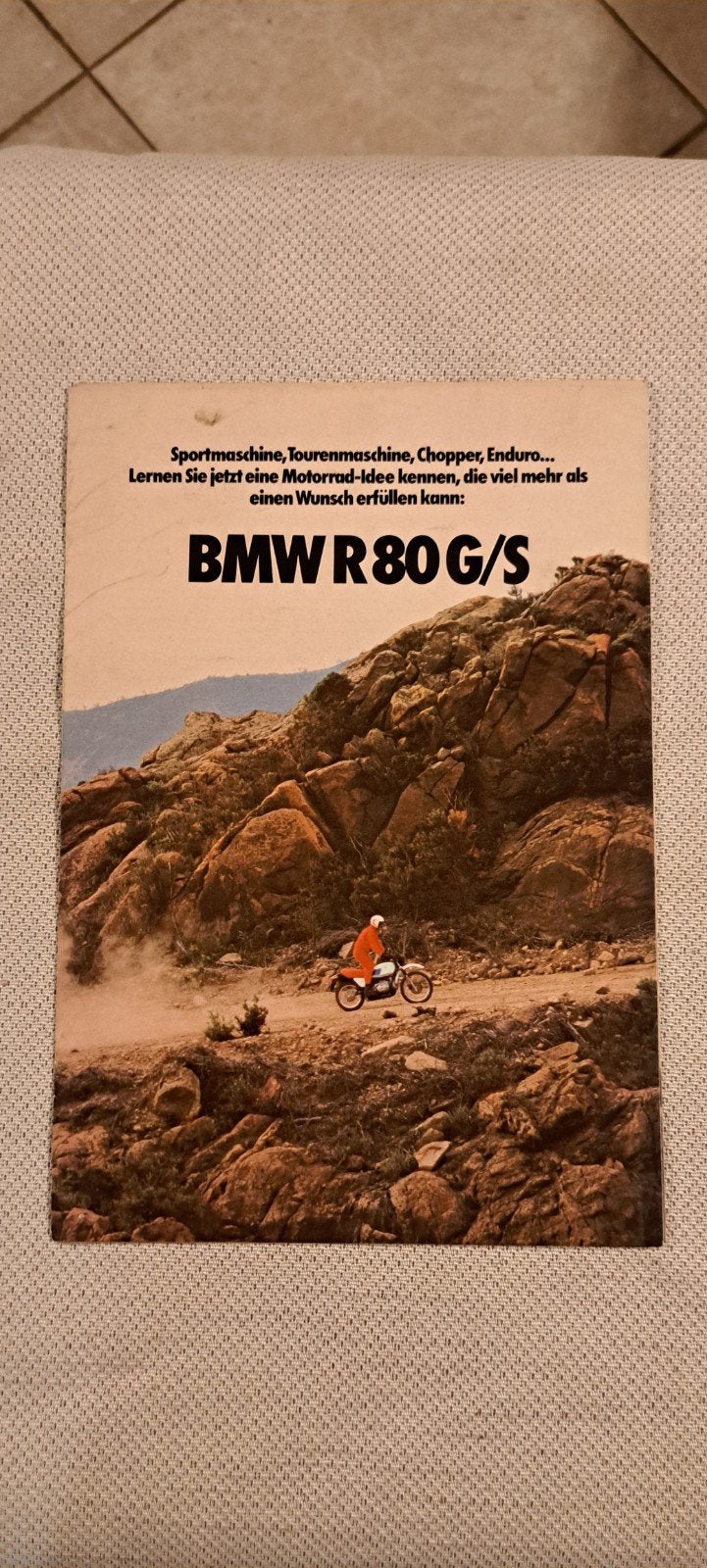 bmw R80 gs brochure 1980, Ophalen of Verzenden, BMW